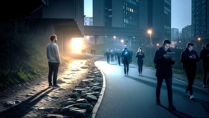 Die alte Welt stirbt. Foto mit Hilfe von Gemini erstellt